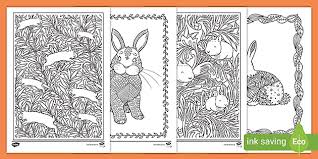 Download the awesome coloring pages rabbit online. Bunny Rabbit Mindfulness Colouring Pages Teacher Made