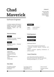 Objective innovative and brilliant software engineer with the following skills: Software Engineer Cv Template Cv Template Modern Cv Template Software Engineer