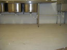 3 comparment sink, mop sink and pluming