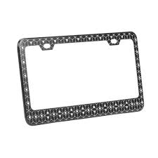 Find yourself some great license plate frames on zazzle. Swarovski Crystal Enhanced License Plate Frame Black Target