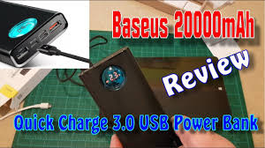 Baseus mini q power bank 10000 mah. Baseus 20000mah Type C Pd Fast Charging Quick Charge 3 0 Usb Power Bank Youtube