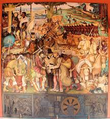 Diego Rivera S Mural In The Palacio Nacional Mexico City Exploitation Of Mexico By Spanish Conquistadors One Diego Rivera Diego Rivera Art Frida And Diego
