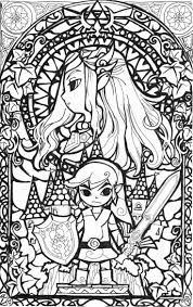 Legend Of Zelda Coloring Page Fresh Awesome Stained Glass Zelda Coloring Page Gonna Try This Cool Coloring Pages Coloring Pages Free Coloring Pages