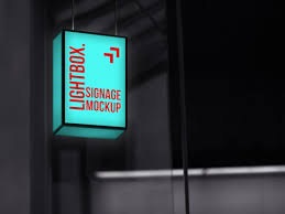 Free urban city light box mockupthat helps you showcase your outdoor advertising design in a night city lights. Signage Lightbox Mockup Mockup World