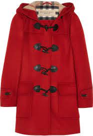 Livraison offerte à partir de 100€. Burberry Brit Hooded Wool Duffle Coat In Red Lyst Mode Vetements De Createur Coat