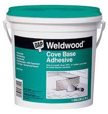 Before you start, make sure that the wall area that is to be your substrate, is as clean and secondly, use a good quality vinyl adhesive. Dap 25054 Dap 1 Gallon Weld Wood Cove Base Adhesive Off White Wall Surface Repair Products Amazon Com