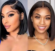 16 Inch human hair bob wig