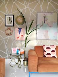 When selecting a wallpaper for a living room, it's important to consider how often you will be in the space. Geometric Wallpaper Living Room Audenza