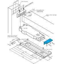 Transom Concealed Overhead Door Closer