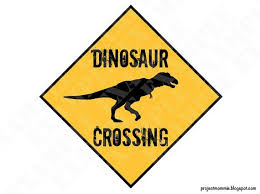 Pdf Dinosaur Crossing Sign Themed Dinosaur Crossing Sign Party Warning Caution Zone Paleo Caveman Silhouette Dinosaur Theme Party Dinosaur Jurassic Park Birthday Party