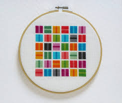 The website has loads of patterns waiting to be explored. Colorful Squares Modern Cross Stitch Pattern Pdf Instant Etsy Modern Cross Stitch Cross Stitch Geometric Cross Stitch Patterns