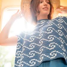 Ver más ideas sobre poncho de ganchillo, croché, crochet ponchos. Kit De Crochet Poncho Like A Wave Katia Las Tijeras Magicas