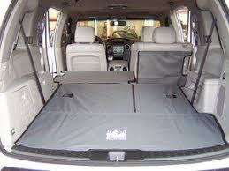 2009 2014 Honda Pilot Canvasback Cargo Liner Gray Bench Seating Covers Back Of 2nd And 3rd Row Seats And C Honda Pilot 2014 Honda Pilot Car Interior Design