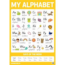 warwick my literacy 1 wall chart alphabet