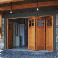 Mixing the modern interior design. Exterior Accordion Garage Doors Garage Door Design Sliding Garage Doors Garage Doors