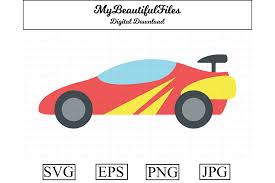 Download Racing Car Clipart Illustration Graphic By Mybeautifulfiles Creative Fabrica PSD Mockup Templates