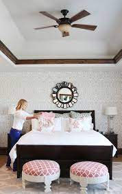 The bed is the key piece of furniture in any bedroom, and it naturally becomes the focal point. The Modern Sophisticate Sneak Peek Canyon Crest Master Bedroom Bedroom Renovation House Decor Rustic Bedroom Decor