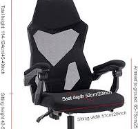 Amazon.de: Schreibtischstühle mit Rollen, ergonomischer drehbarer  Bürostuhl, großer und hoher Chef-Computerstuhl, bequemer Mesh-Gaming-Stuhl  für ...