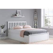 Find a wide range of latest leather, wooden beds, bed frames & mattresses in various sizes of leading brands in uk. Pin By Ella Rmry On Girl Bedroom In 2021 White Bed Frame Bed Frame With Storage Ottoman Storage Bed