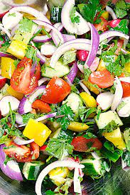 Mediterranean Summer Salad Sips Nibbles Bites Recipe Summer Salads Summer Grilling Recipes Healthy Snacks Recipes