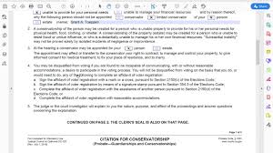 It's important to understand the differences. How An Attorney Fills Out A Citation For Conservatorship For A Limited Conservatorship Gc 320 Youtube