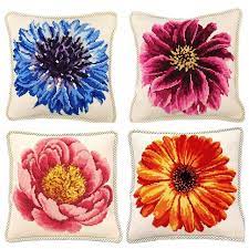 Pick Your Favorite Cornflower Dahlia Peony Pot Marigold Needlepoint Kit By Elizabeth Bradley Design Needlepoint Kits Tapestry Kits Needlepoint
