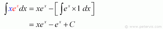 Integration By Parts Xe X