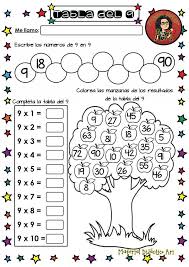 Tabla Del 9 En 2020 Practicar Tablas De Multiplicar Tablas De Multiplicar Tablas De Multiplicar Actividades