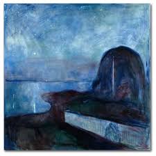 Custom extra large painting, starry night sky, oversize canvas painting, landscape oil painting, huge painting, bedroom canvas painting. Edvard Munch Starry Night Canvas Art Contemporary Prints And Posters By Trademark Global Houzz