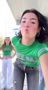 Charli Damelio Doing Another TikTok Dance with Her Friends in Her White  Dress