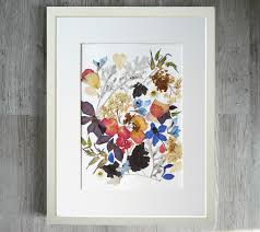Lovingly designed, pressed flower art sends message friendship bouquet framed. Botanical Pressed Flowers Art On Behance