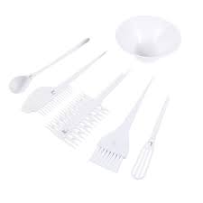 Hair Colouring Brush And Bowl Set Hair Dye Kit 6pcs Hair Colouring Bleach Mixing Bowl Comb Brush Spoon Tint Tool Set Professio Hair Color Hair Dye Colors Hair