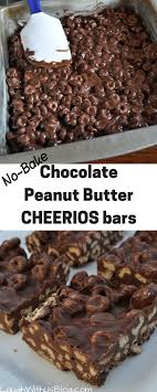 No Bake Chocolate Peanut Butter Cheerios Bars Laugh With Us Blog Desserts Peanut Butter Cheerio Bars Delicious Desserts
