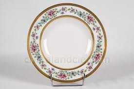 Soup Plate In Limoges China By Bernardaud Pattern Villaris Decorated With Gold Inlays And Polychrome Flowers Photo 1 Assiette Porcelaine De Limoges Creuse