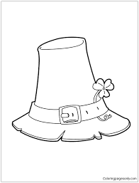 There are tons of great resources for free printable color pages online. Shamrock And Hat Coloring Pages St Patricks Day Coloring Pages Coloring Pages For Kids And Adults