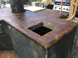 My project involved creating an outdoor cooking area. Outdoor Concrete Kitchen Countertop Direct Colors