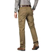 Business casual cargo pants for men. Men S Business Casual Straight Cargo Pants Realbigbuy