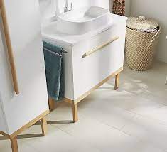 With a bathroom vanity unit, you can solve all of your storage needs for accessories and toiletries; Goodhome Adriska Natural Ash Vanity Unit Feet H 260mm W 800mm Diy At B Q