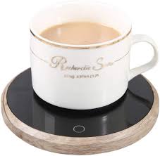 How do you keep coffee warm without electricity? Amazon Com Coffee Warmer Plate Mug Warmer Electric For Desk Of Home Or Office Keep Coffees And Drinks Warm 4 5 Diameter Wood Kitchen Dining
