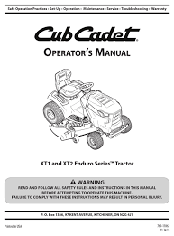 Cub cadet safety switches available online and ready to ship direct to your door. Cub Cadet Xt1 Operator S Manual Pdf Download Manualslib