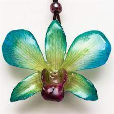 Flower Necklaces Flower Pendant Necklace Orchid Hawaiian Flower Necklace Aksesuarlar