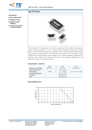 Smd Low Ohmic Current Sense Resistors Type Tlr Series