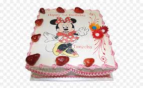 Download 1st birthday cakes for baby boy. Pink Minnie Mouse Cake Square Shapes Cake For 1st Birthday Hd Png Download Vhv