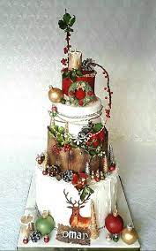 Done in watercolor paint, except the wick. A Christmas Birthday Cake Cake By Fees Maison Ahmadi Cakesdecor