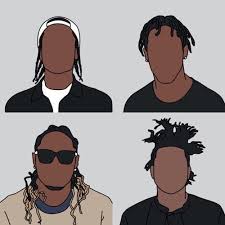 Imagen De The Weeknd Future And Asap Rocky Rapper Art Hip Hop Art Trill Art Rock easy drawing reference asap rocky a wall books anime ayers berry. pinterest