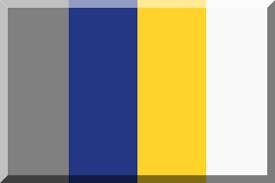 Colors related to the two metals of european heraldry (gold and white) are sorted first. File Flag Grey Blue Yellow And White Svg Wikimedia Commons
