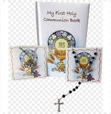 Specially designed first communion candle features a cross, chalice and grapes above i am the bread of life. Boy S 3 Piece Communion Gift Set A First Communion Gifts My First Holy Communion Boys Png Image With Transparent Background Toppng