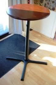 The monitor is an old 21″ lcd. How To Make A Bar Table Pub Table Bar Table Bistro Table