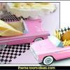 Reds, pinks, & black and wanted it to feel like a 50's diner threw a party. 3