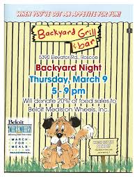 Backyard grill & bar, roscoe ile ilgili olarak. Backyard Night At Backyard Grill Bar In Roscoe Wclo